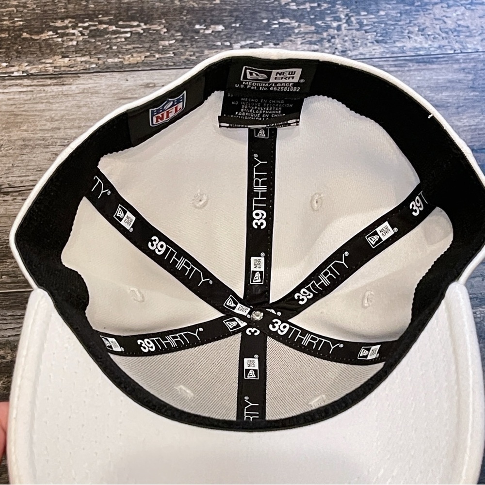 Los Angeles Rams New Era LA Logo Iced II 39THIRTY Hat White Medium/Large NEW - Picture 11 of 13